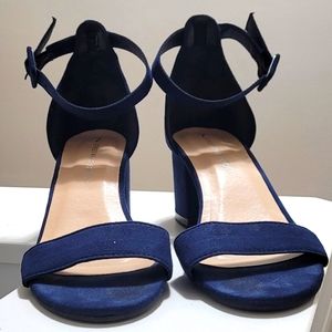 SWS Navy blue suede heels